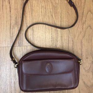 Authentic Cartier Bordeaux Leather Vintage